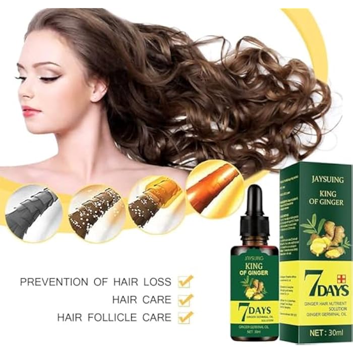 زيت نمو الشعر وملف فراغ الشعر زيت علاج الفراغ وننمو الشعر وزيادة الكثافة وتترطيب منتج طبيعي وآمنة 100% 30مل - Image 4